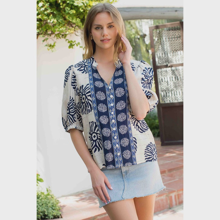 WOMENS PUFF SLEEVE TOP
