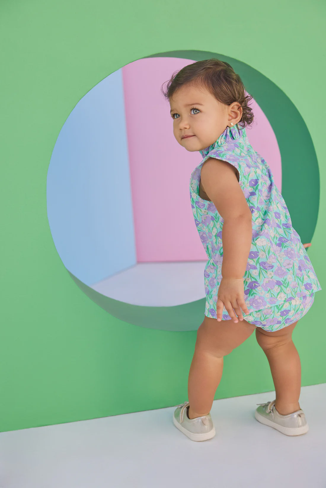 CHILDRENS TINSLEY BLOOMER SET IN TILLIES TULIPS