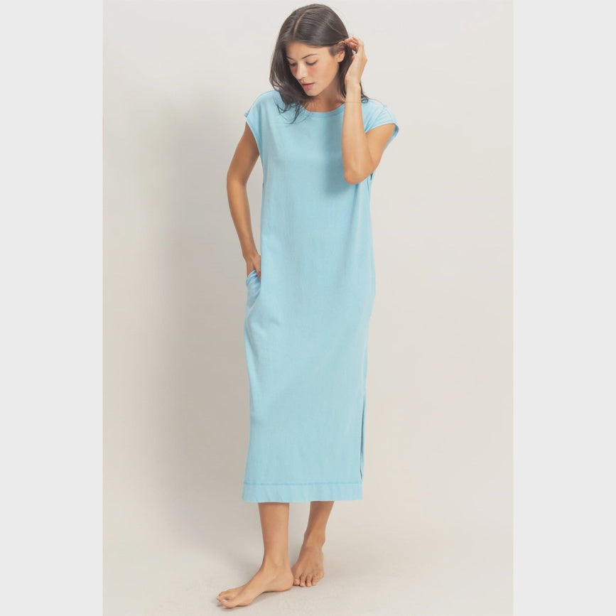 WOMENS MINERAL WASH DRESS