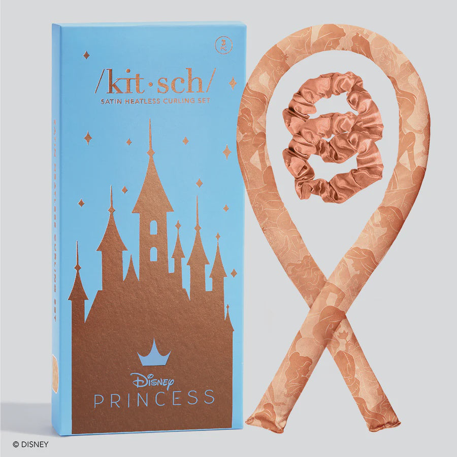 CHILDRENS PRINCESS SATIN CURLING SET