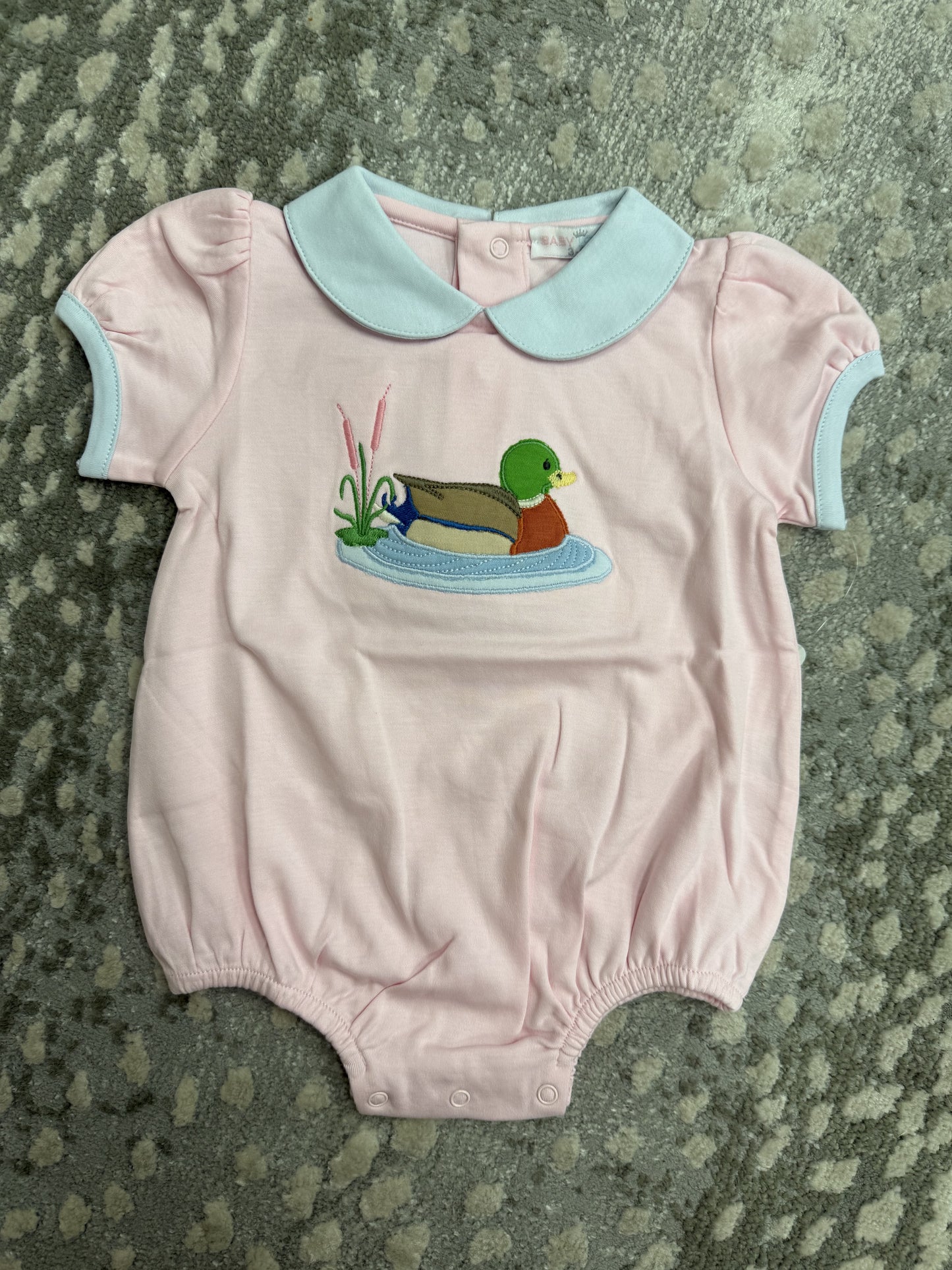 CHILDRENS PINK MALLARD COLLARED BUBBLE