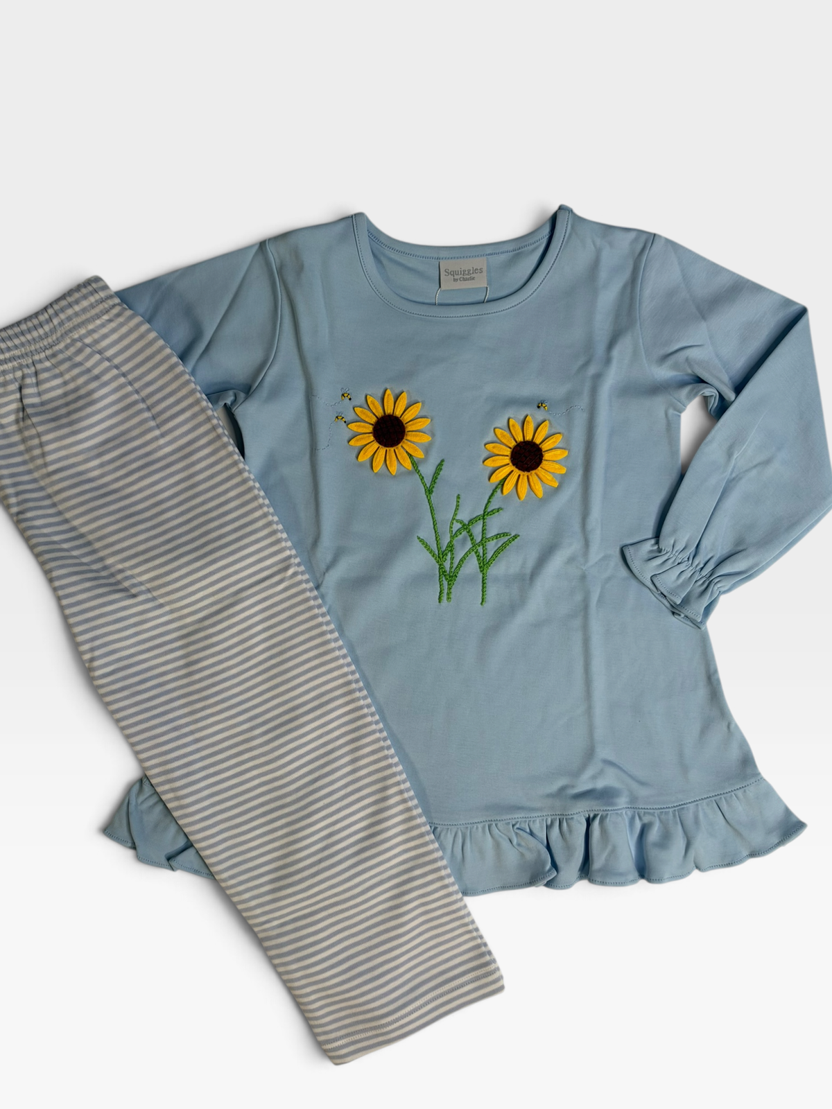 CHILDRENS SUNFLOWER PANT SET