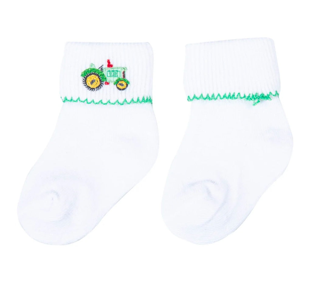 Childrens Tractor Time Socks