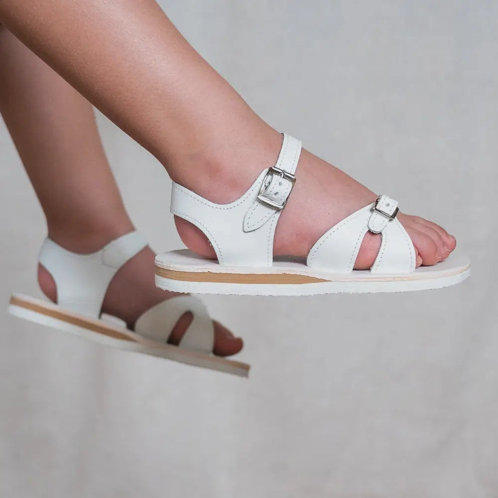 Childrens Amelia Sandal in White