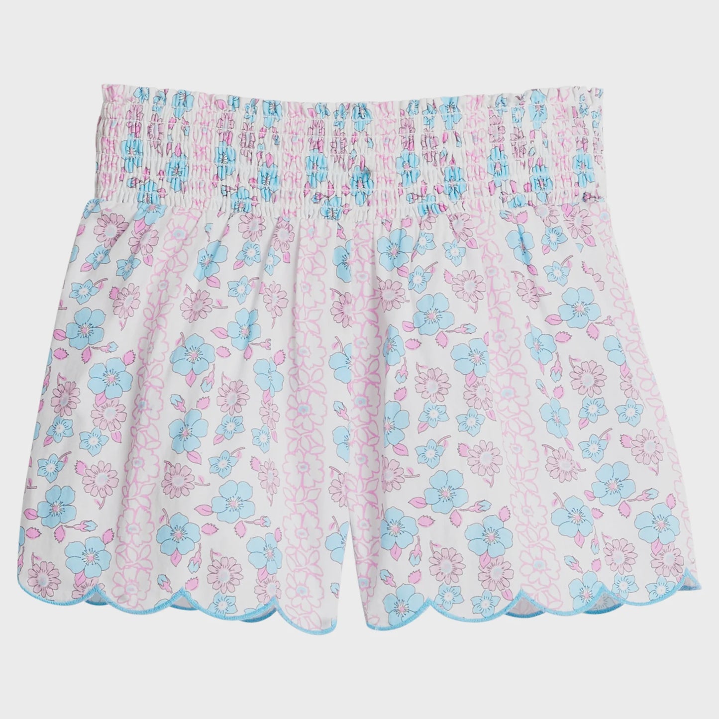 Childrens Shirred Scallop Shorts