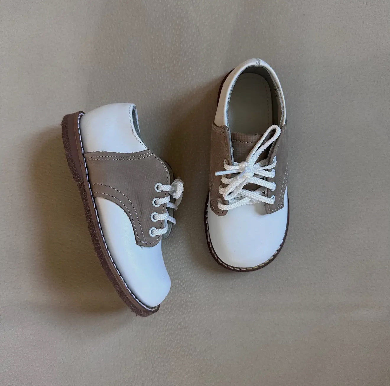 Childrens White Ecru Oxford