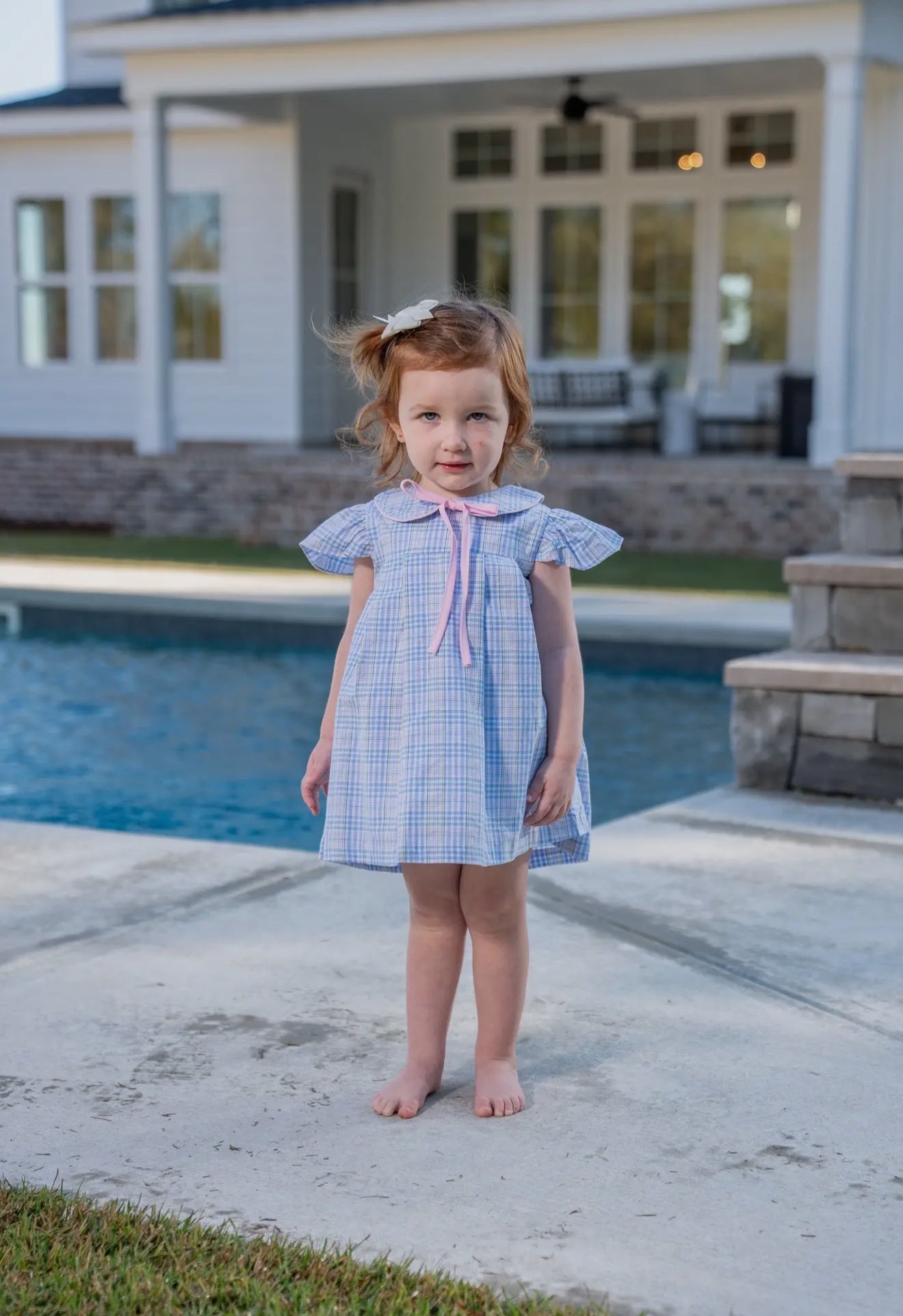 Childrens Fallon Spring Plaid Bloomer Set