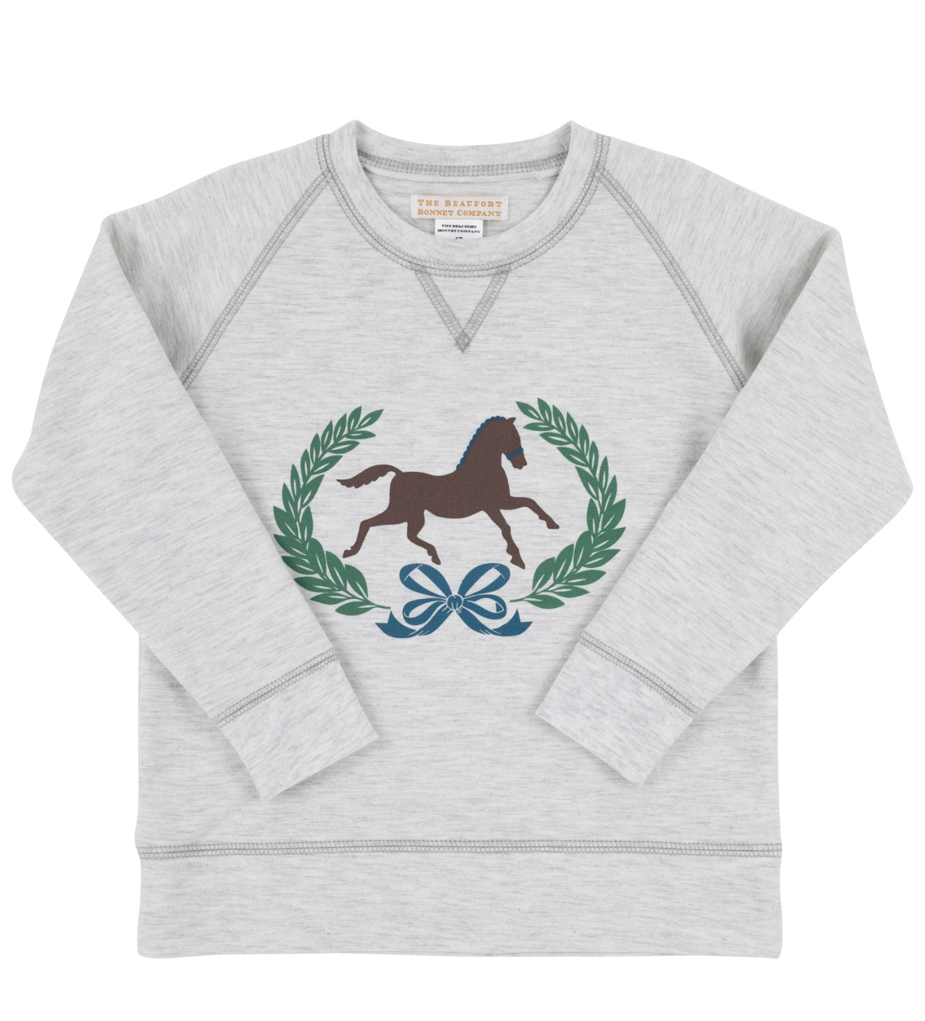 CHILDRENS HEATHERED HORSE CASSIDY CREW