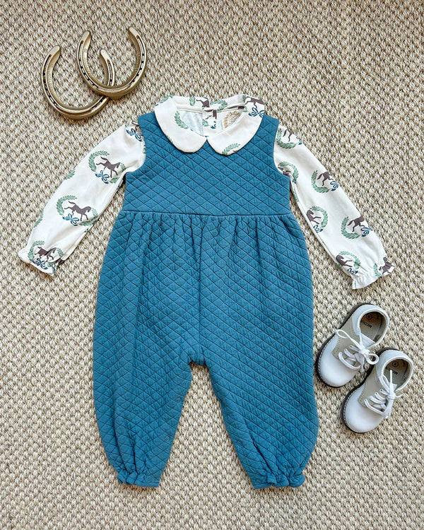 CHILDRENS QUILTED REBECCA ROMPER