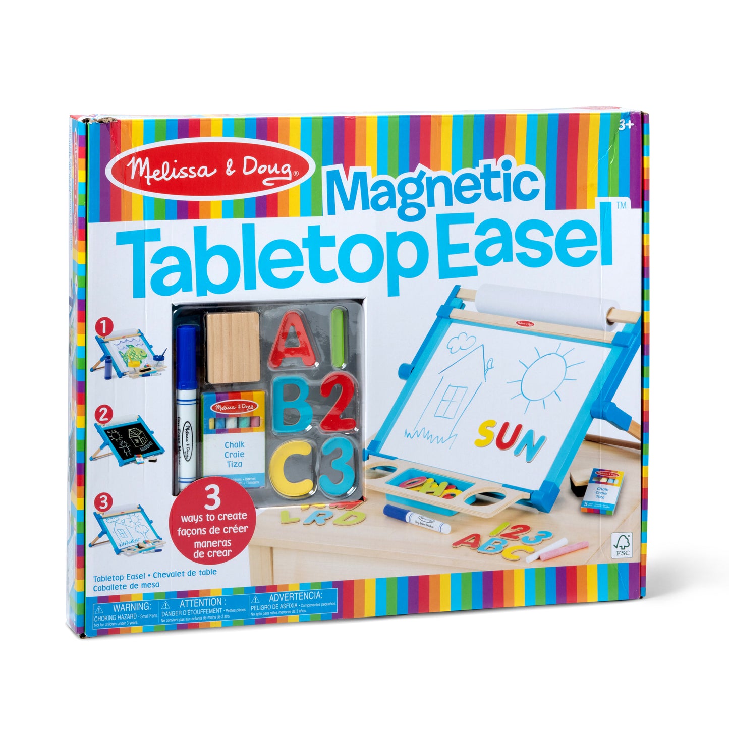 CHILDRENS DOUBLE SIDED EASEL