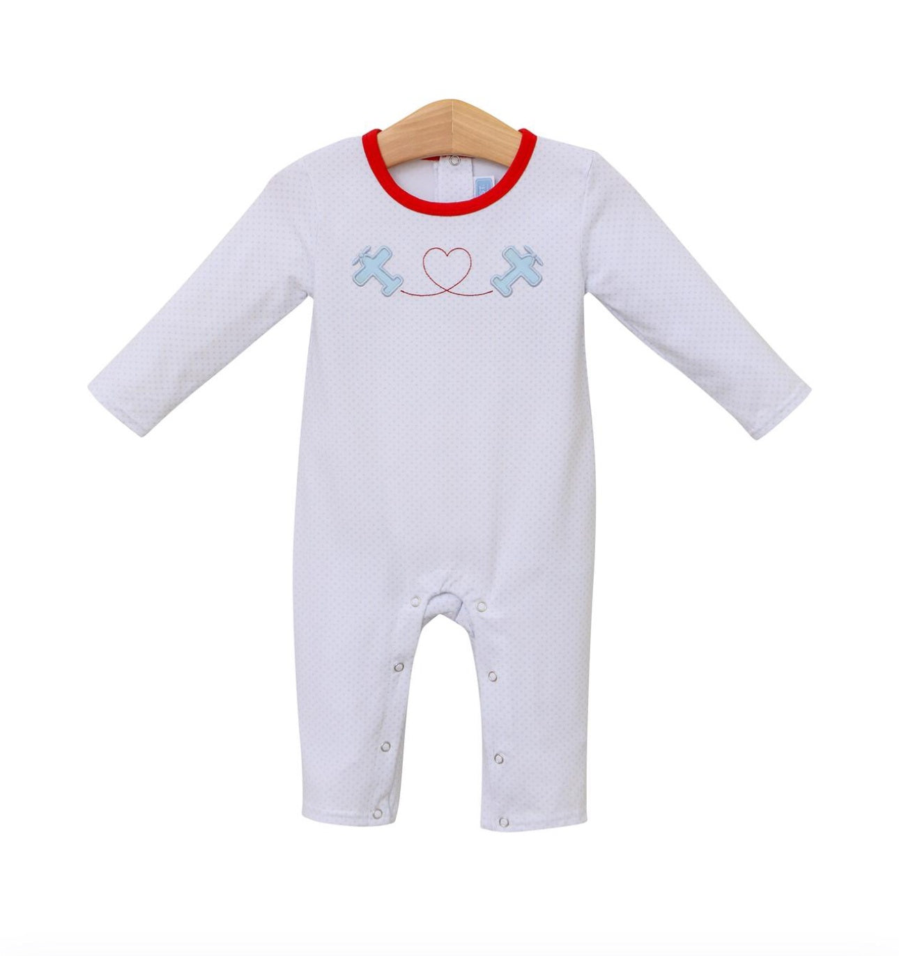 Childrens Valentines Airplane Romper