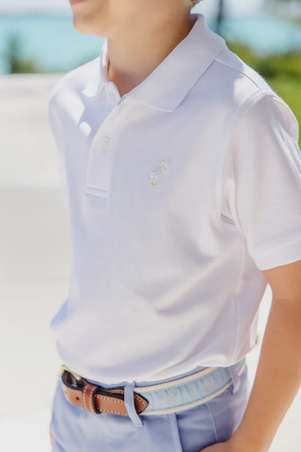 CHILDRENS WHITE PRIM PROPER POLO