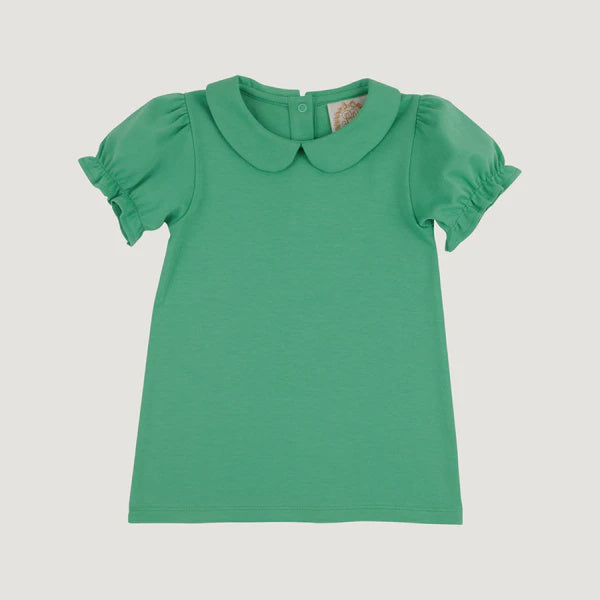 CHILDRENS GREEN MAUDES SS PP PIMA SHIRT