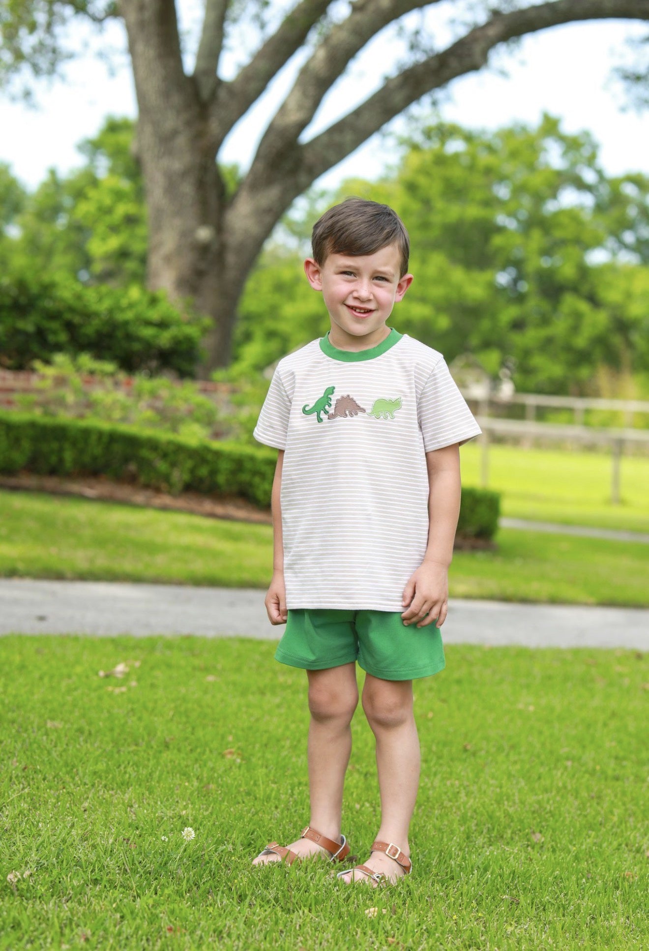 CHILDRENS DINOMITE SHORT SET