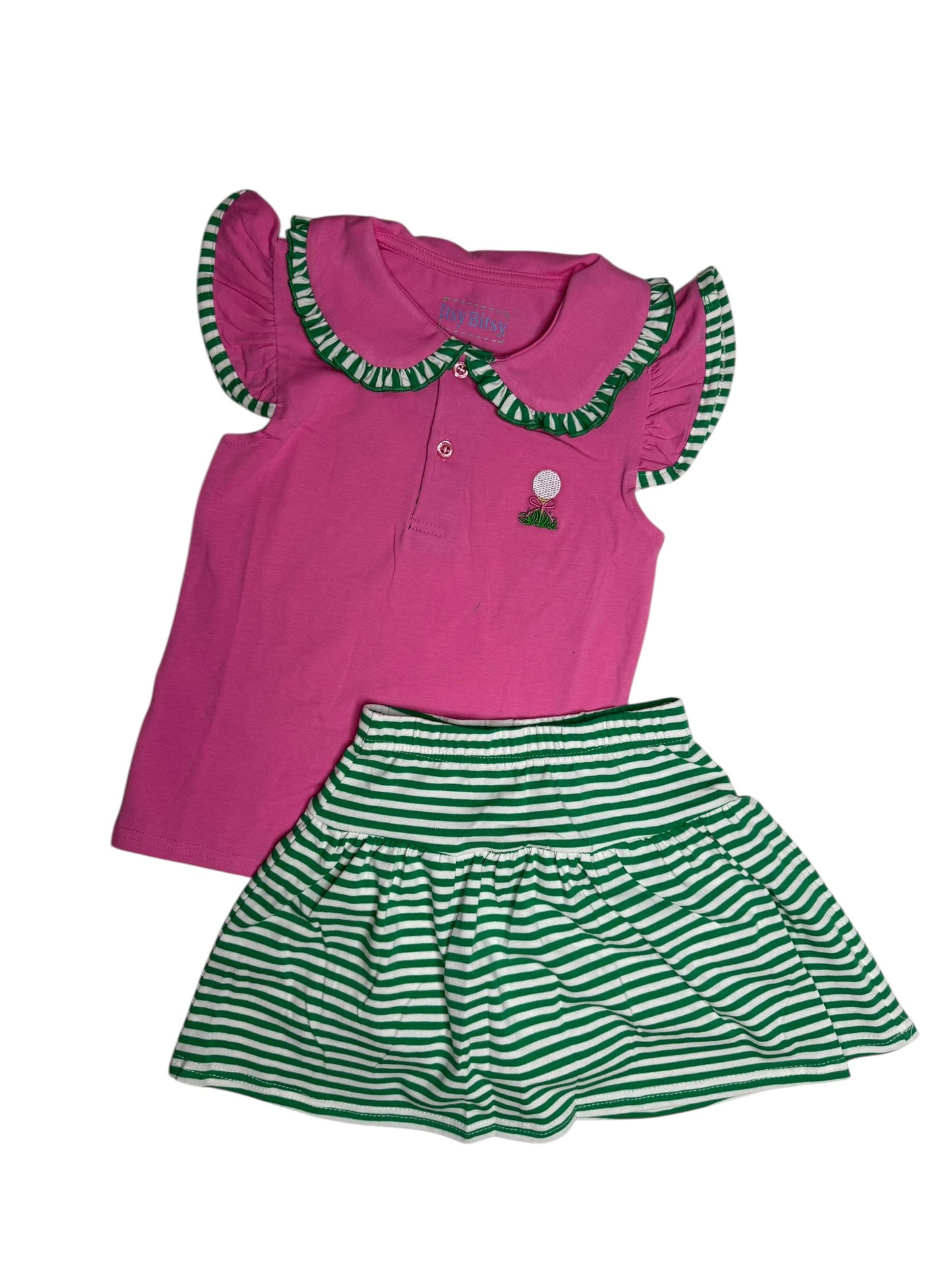 CHILDRENS GIRLS GOLF SKORT SET