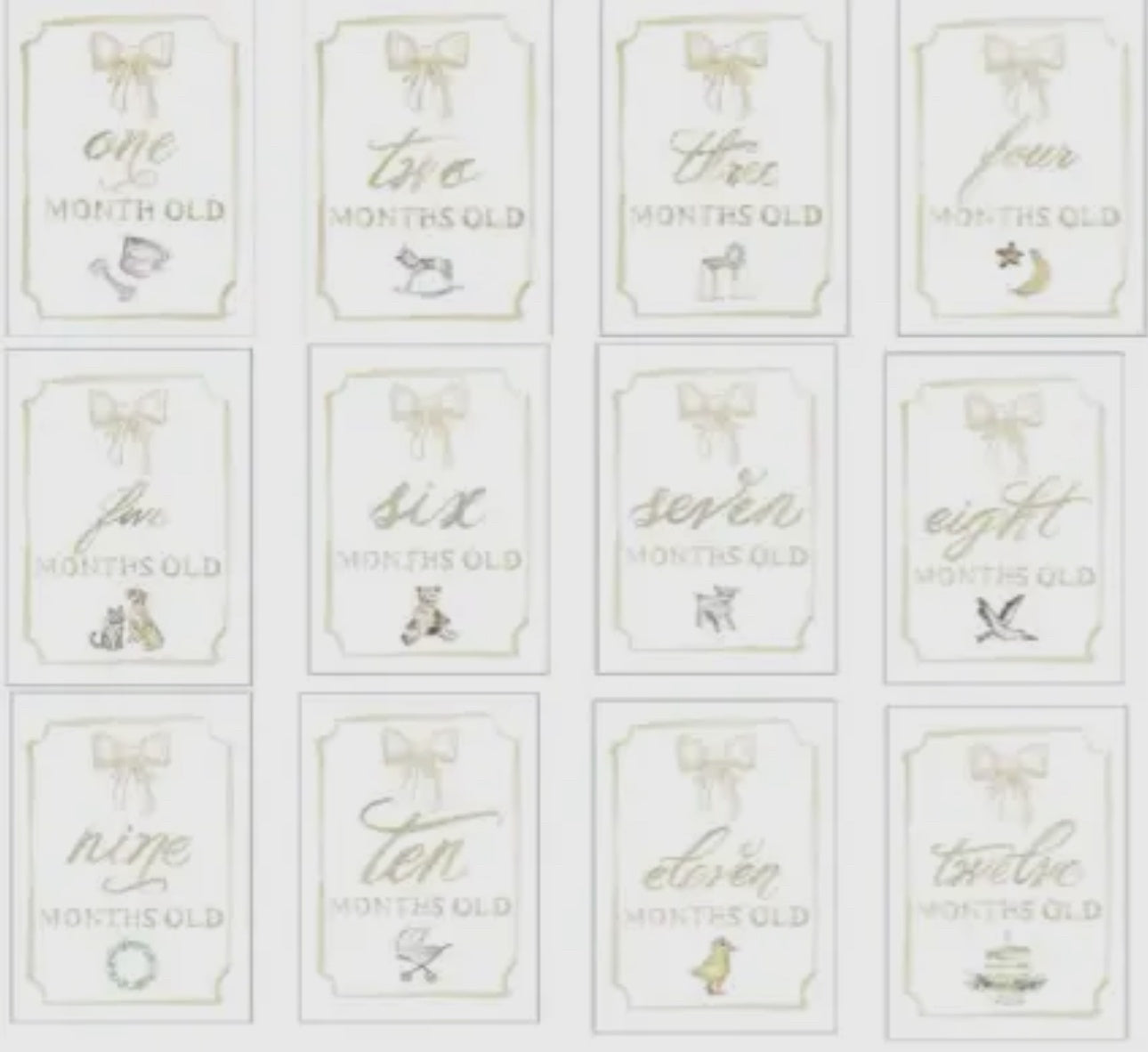 Childrens Milestone Cards