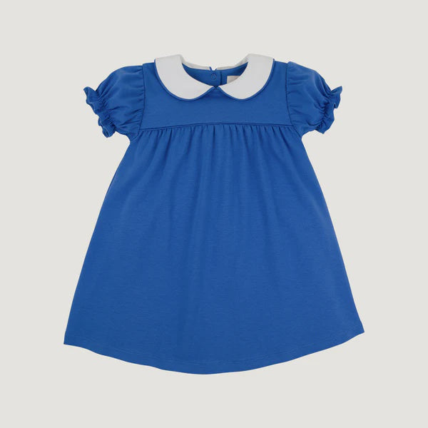 CHILDRENS ROCKEFELLER BLUE HOLLY DRESS