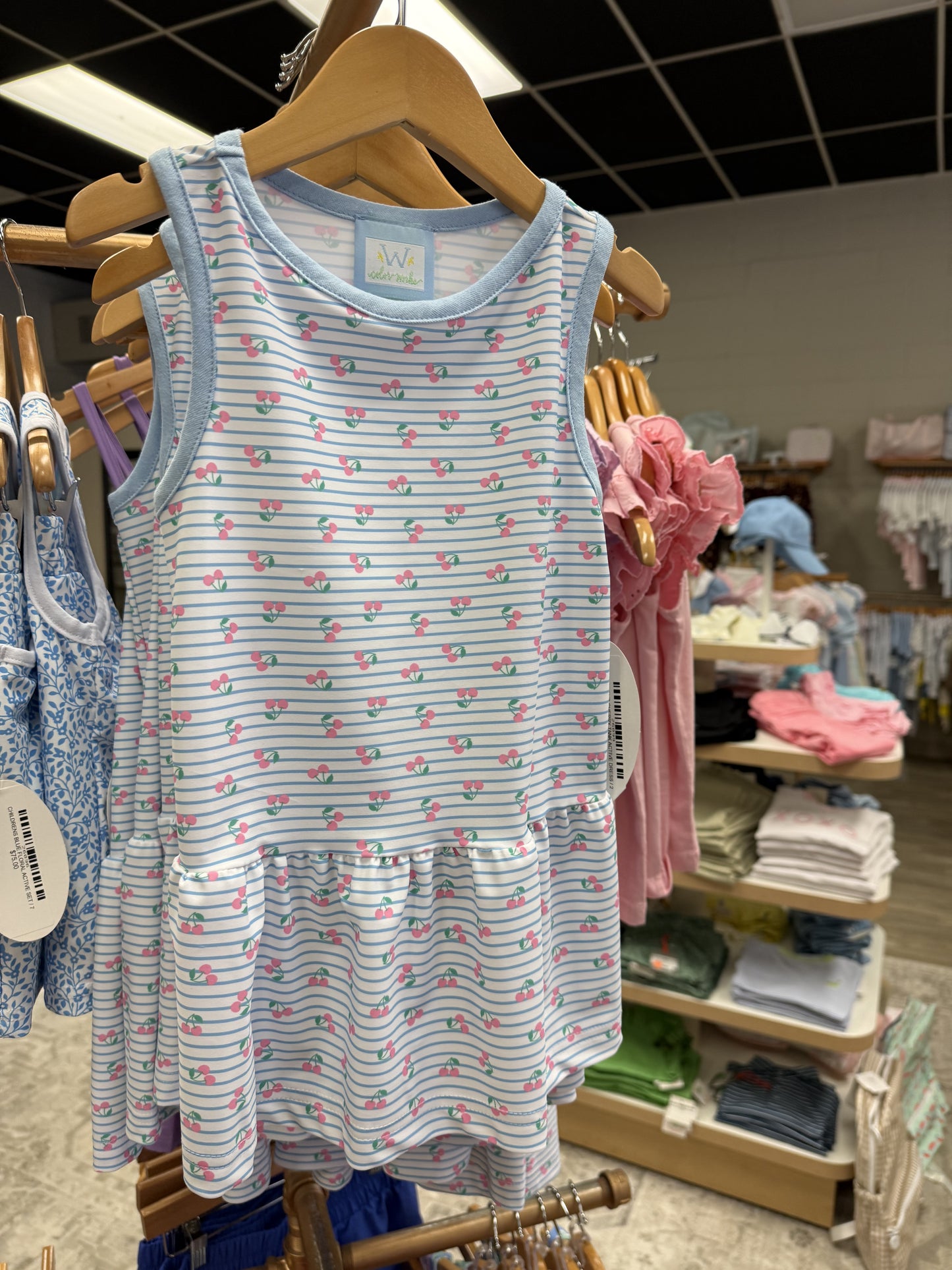 CHILDRENS CHERRY TANK ACTIVE DRESS