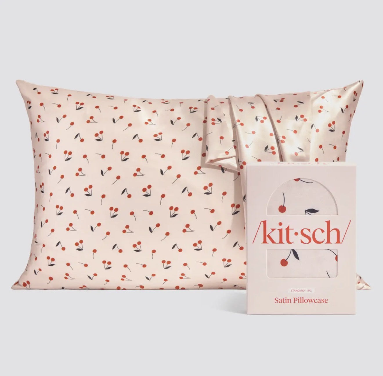 CHILDRENS CHERRY SATIN PILLOW CASE
