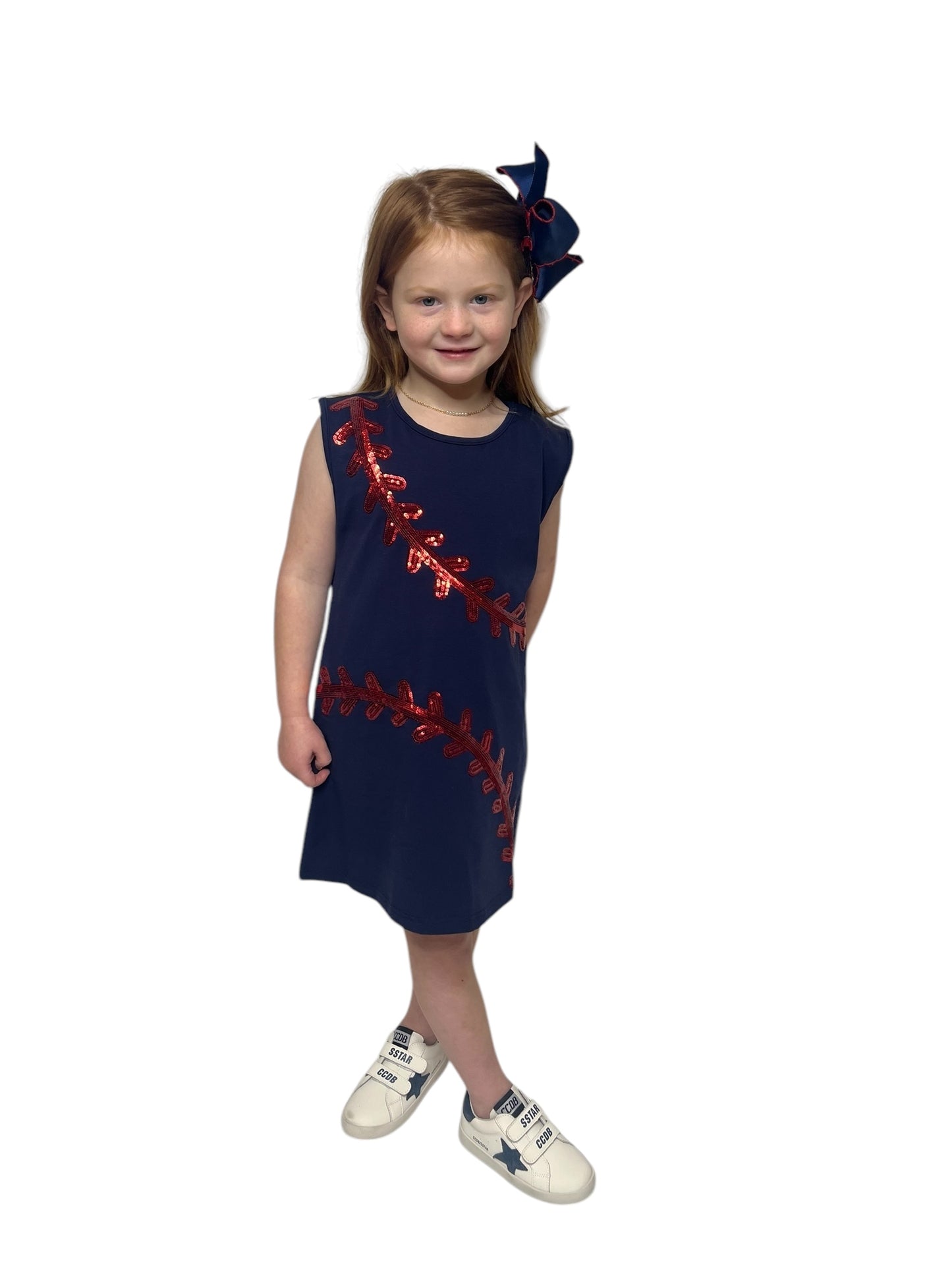 Childrens Baseball Sequin Dress