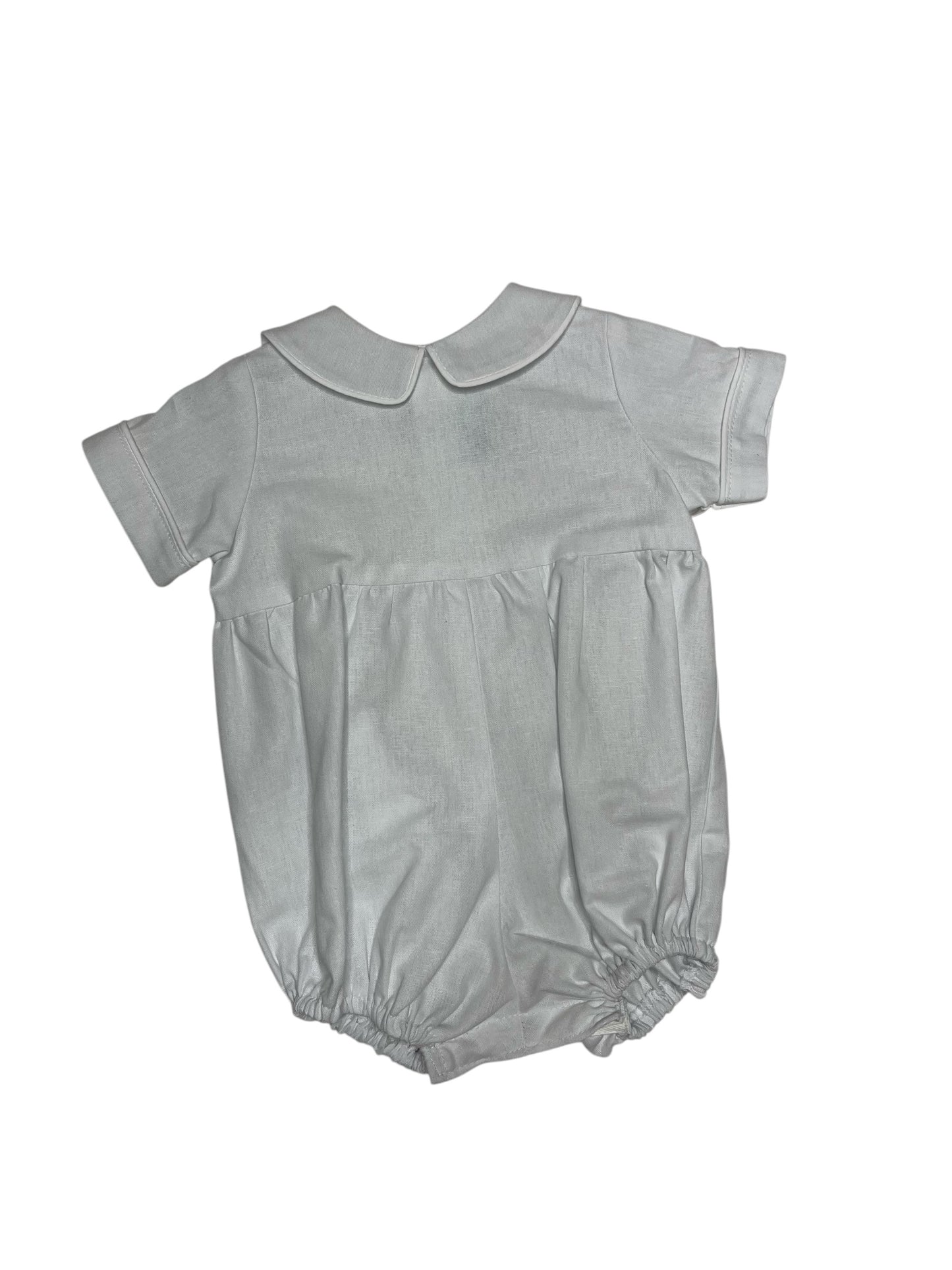 Childrens White Linen Boy Bubble