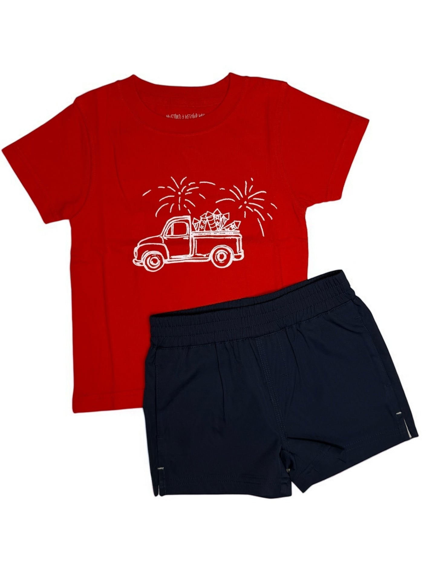 CHILDRENS MUSTARD KETCHUP TEE