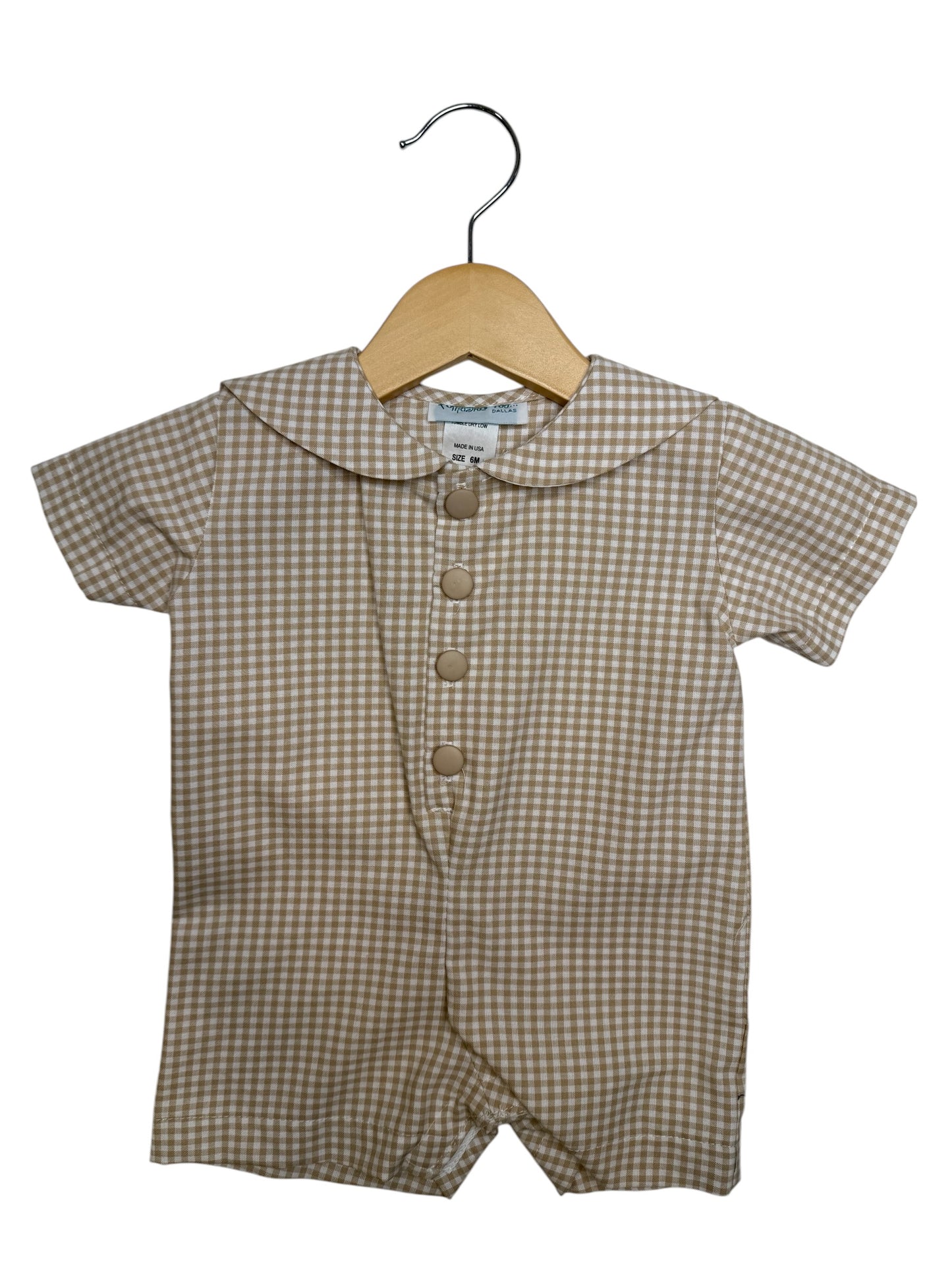Childrens Tan Sailor Romper