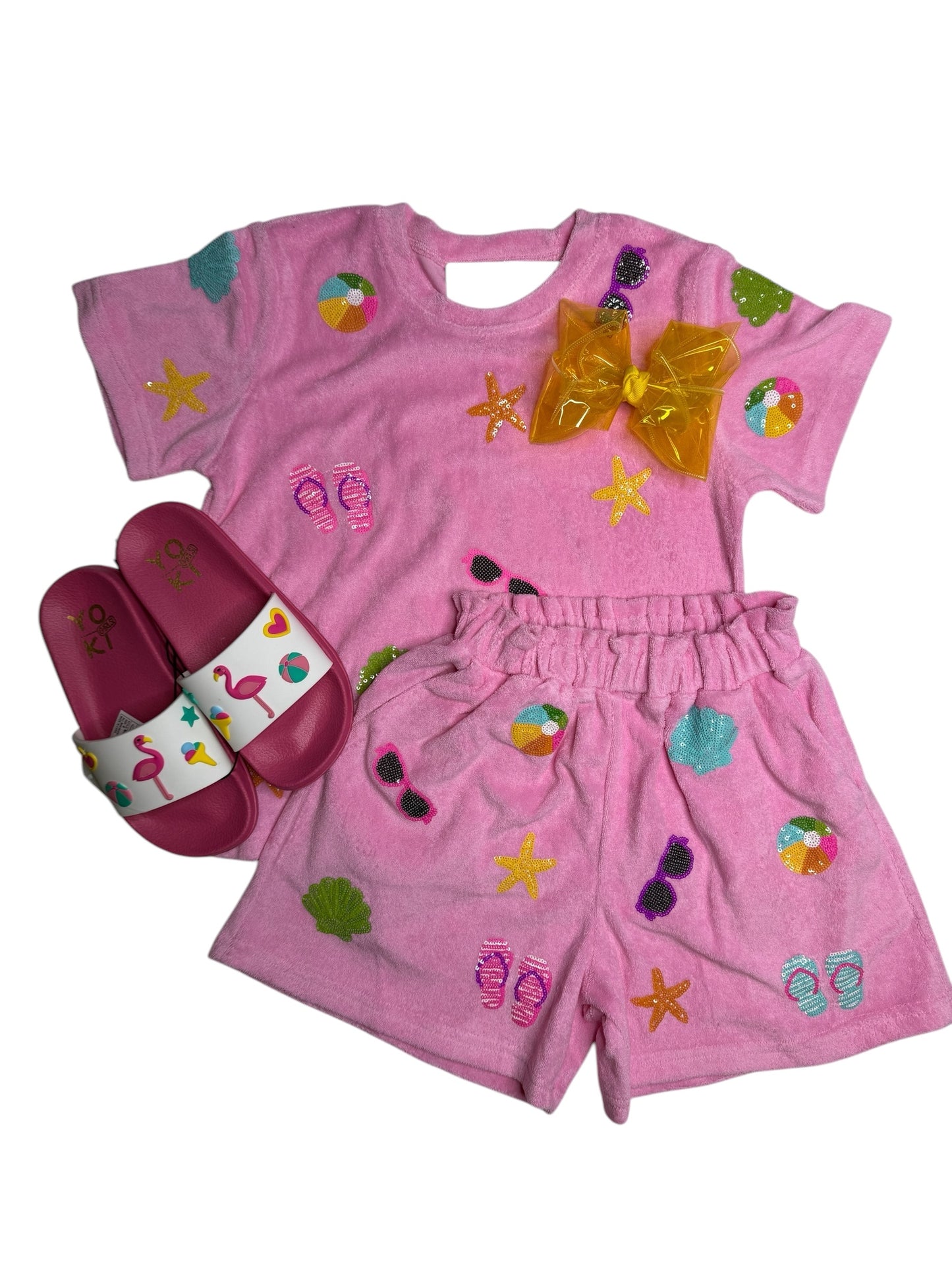 Childrens Pink Beach Bottom