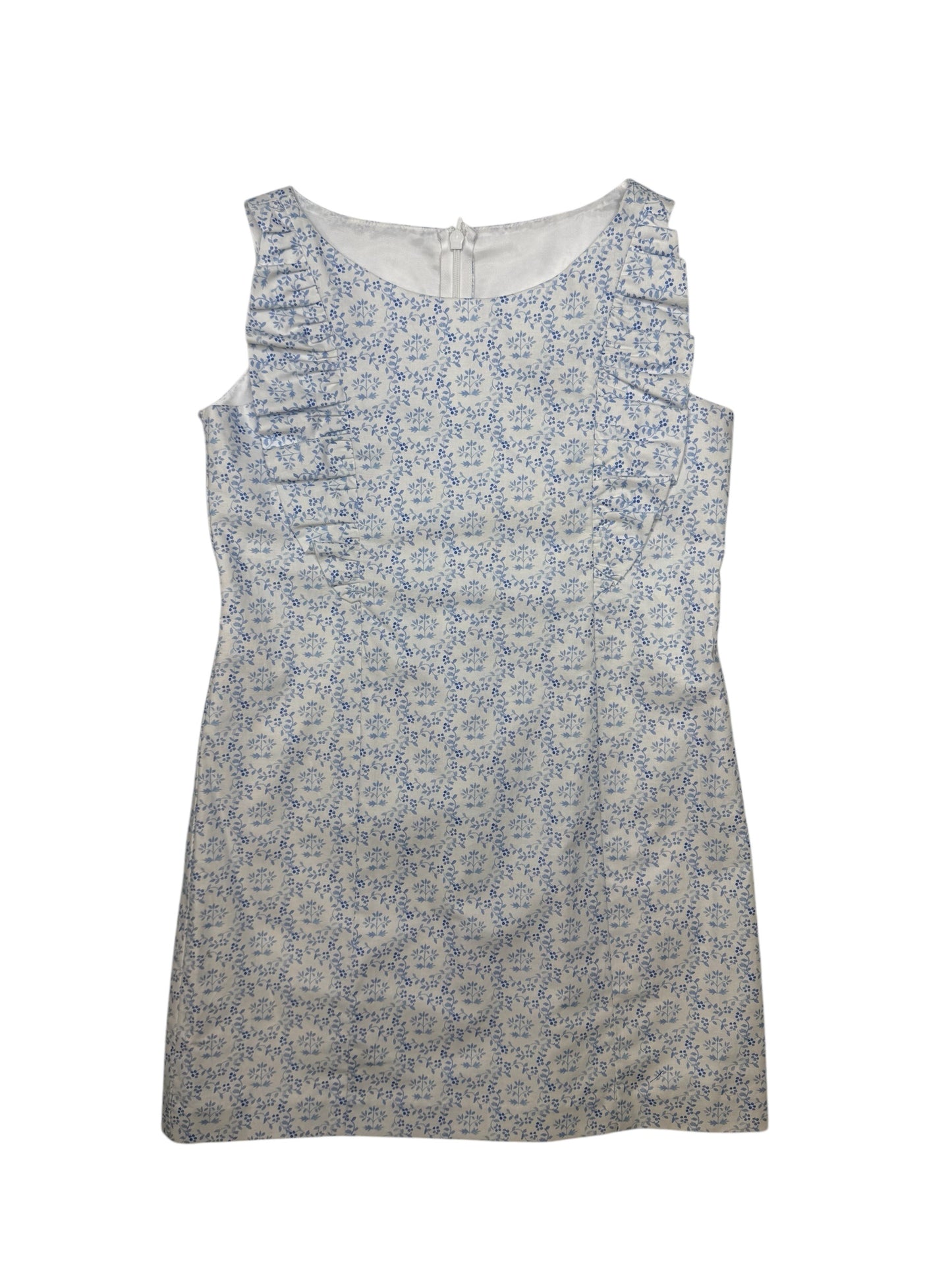 Childrens A Line Blue Ruffle Dress