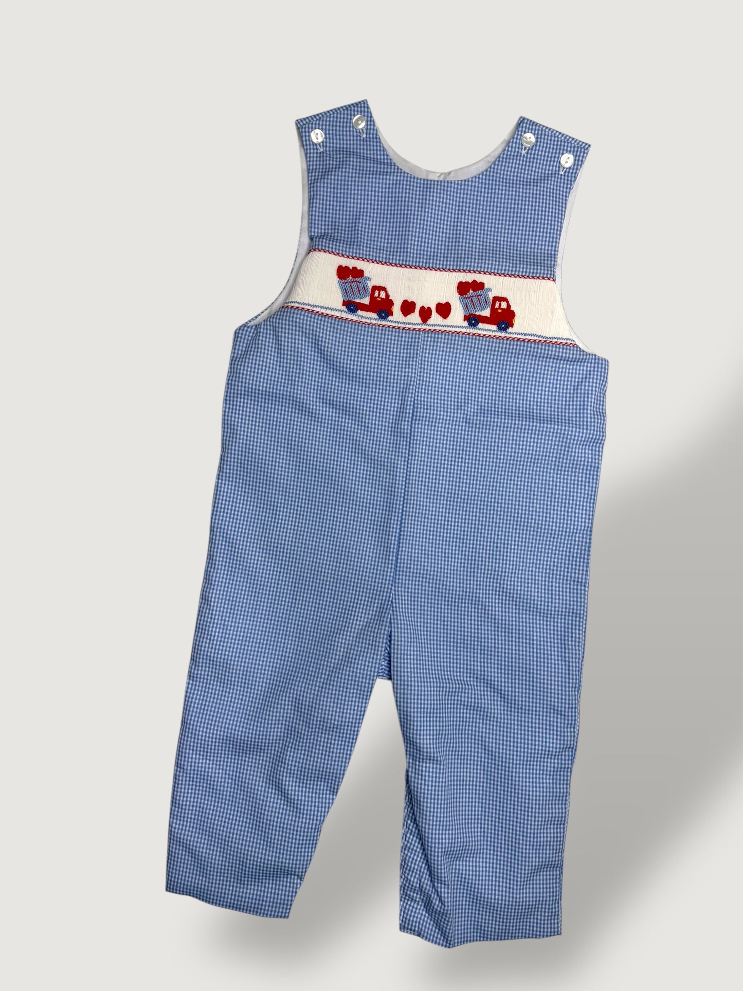 CHILDRENS VALENTINES GINGHAM JON JON