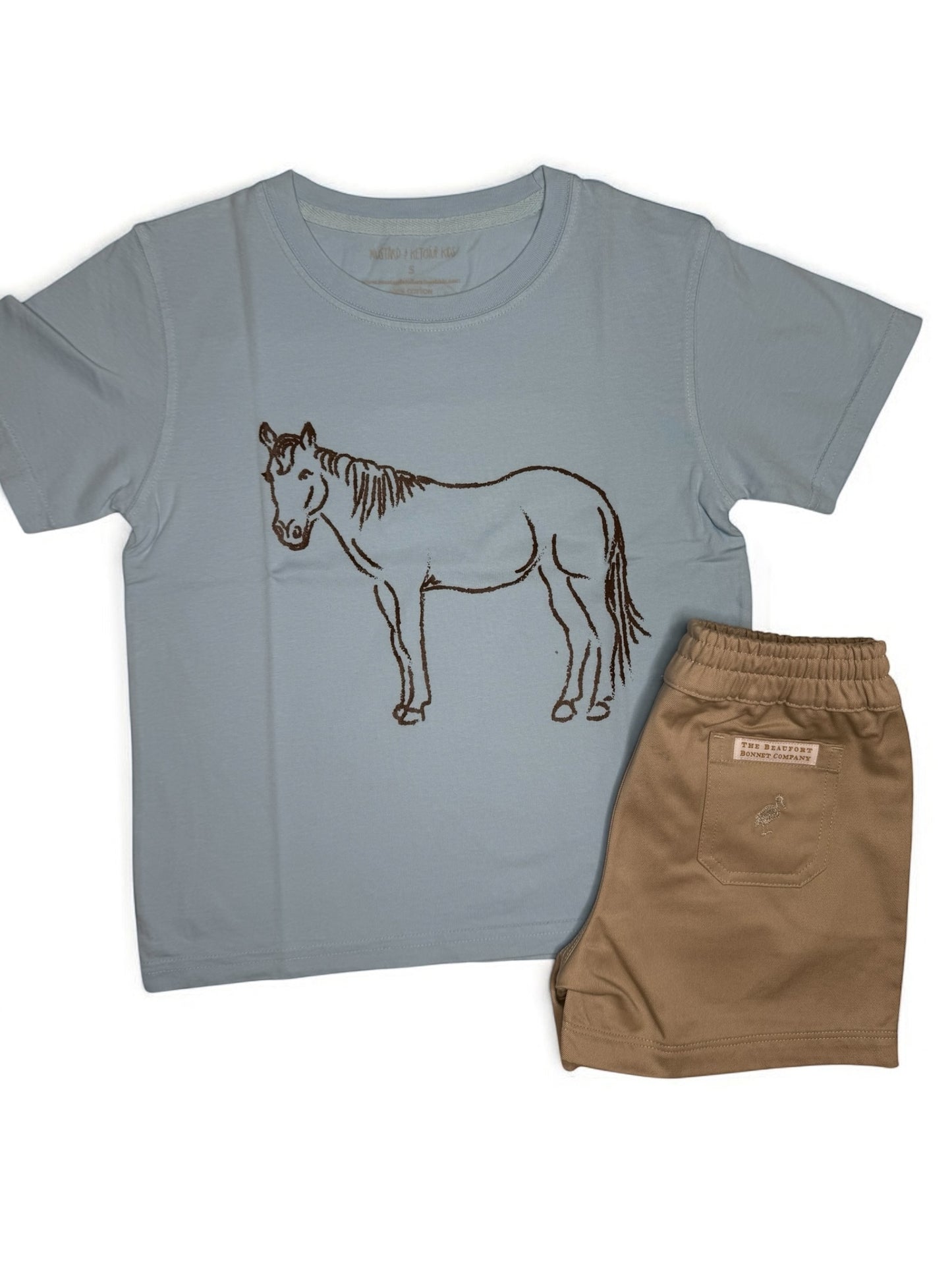 CHILDRENS MUSTARD KETCHUP TEE