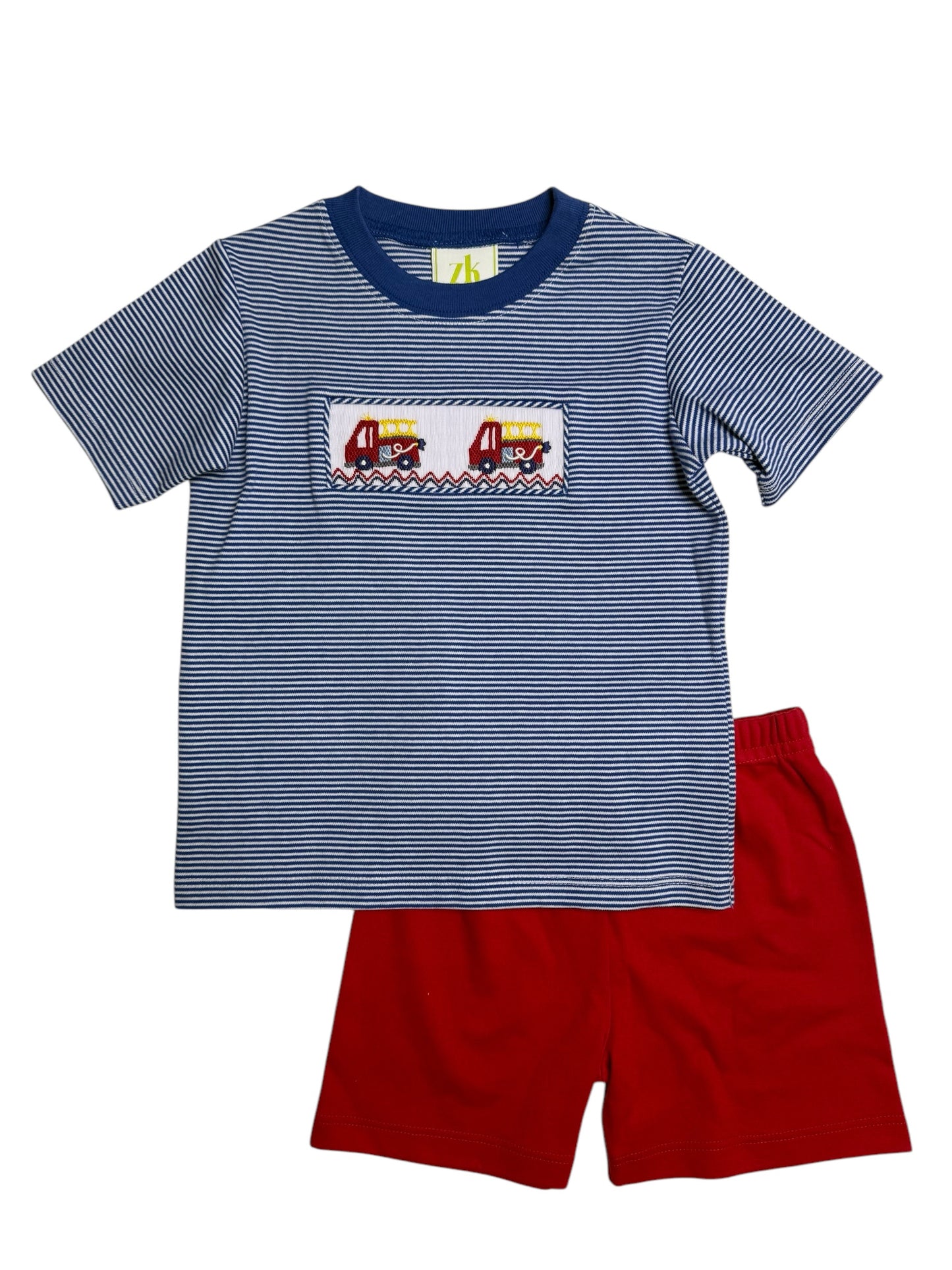 Childrens Leo Red Knit Short