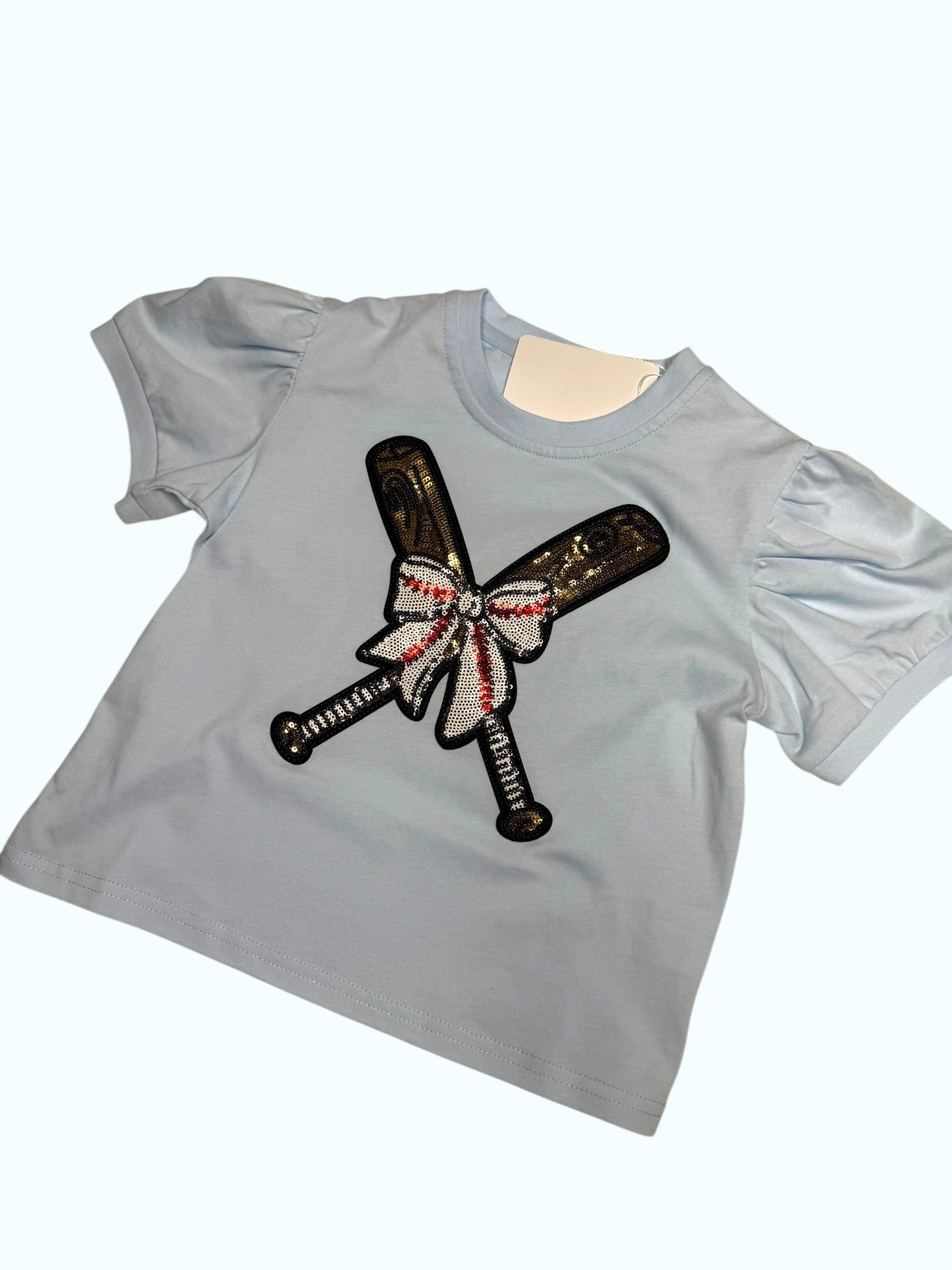 CHILDRENS SEQUIN BASEBALL TOP