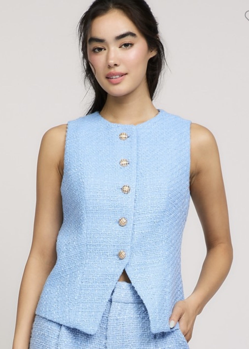 WOMENS BUTTON DOWN LINED VEST