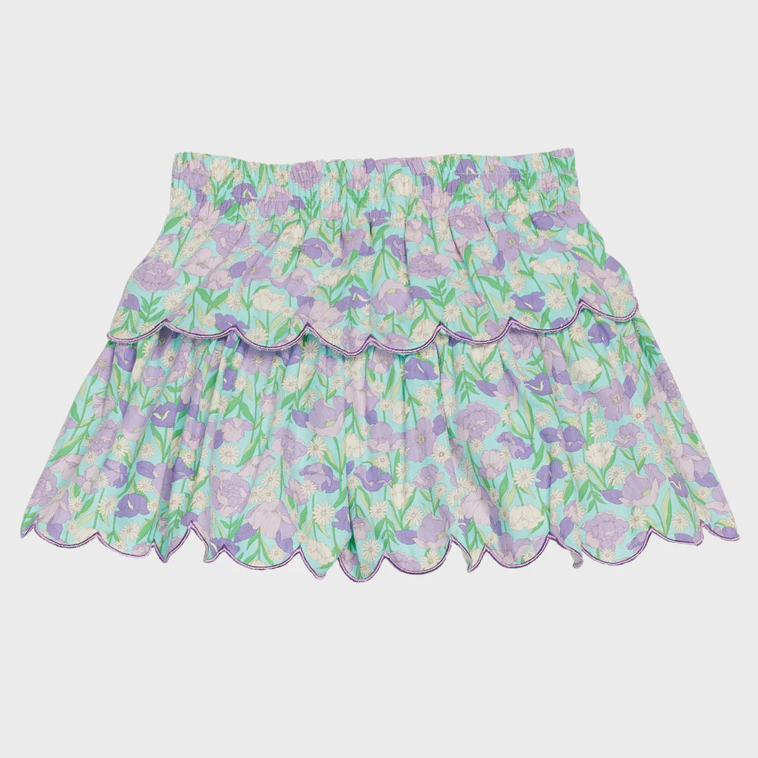 CHILDRENS TWO TIERED SKORT IN TILLIES TULIPS