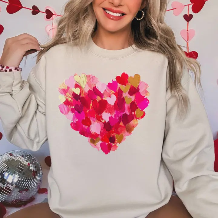 WOMENS HEART SWEATSHIRT