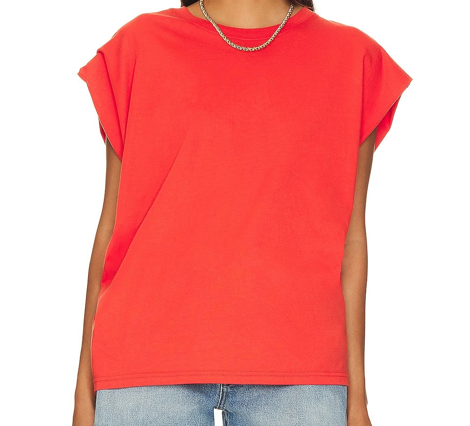 WOMENS TRINNA TEE IN POPPY
