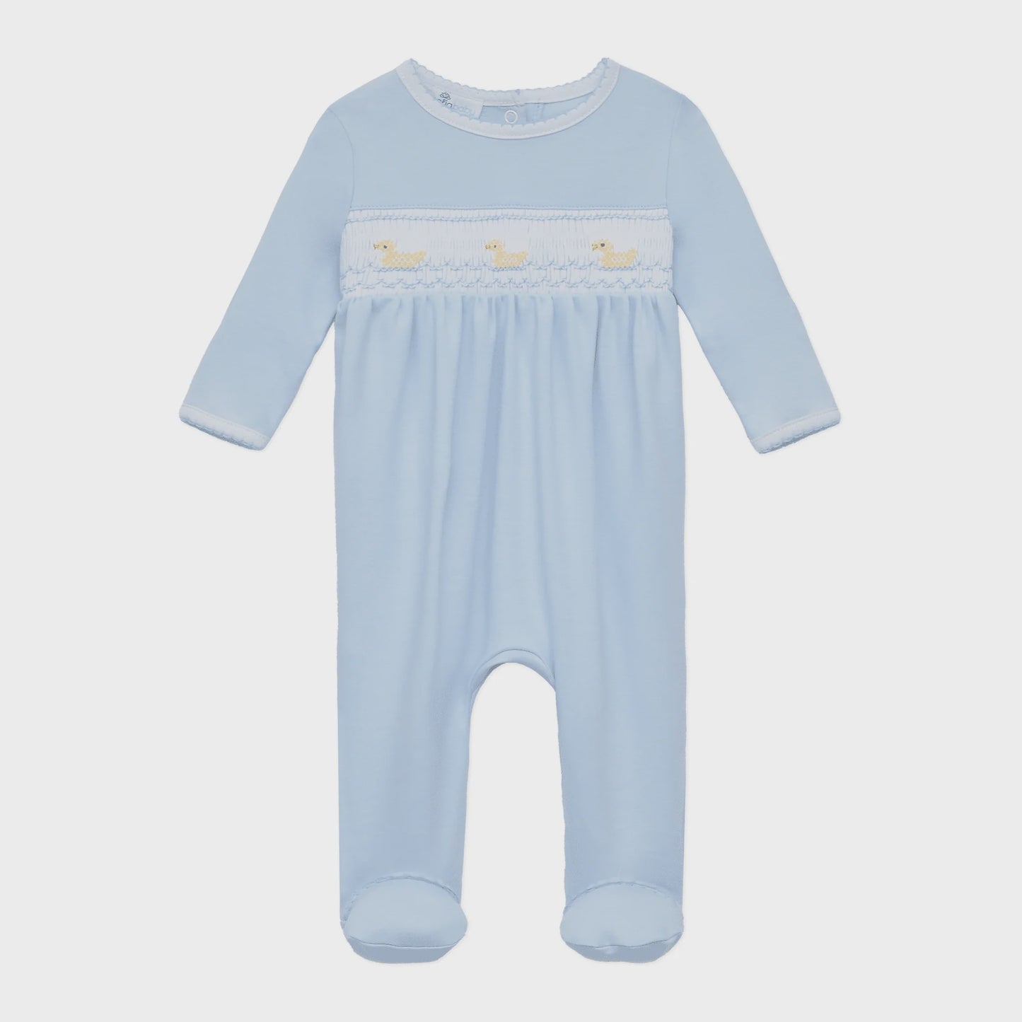 CHILDRENS LITTLE DUCKLINGS SMOCKED FOOTIE