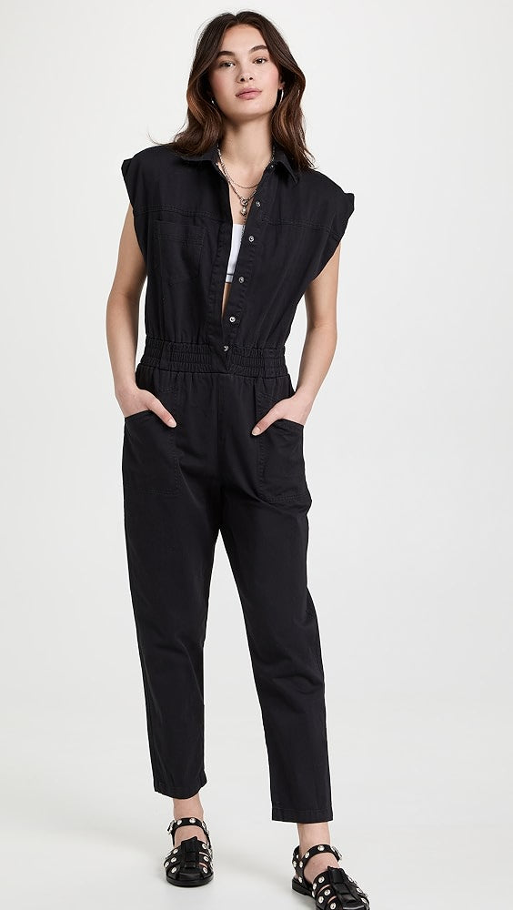 WOMENS ROSIE JUMPSUIT IN BLACK