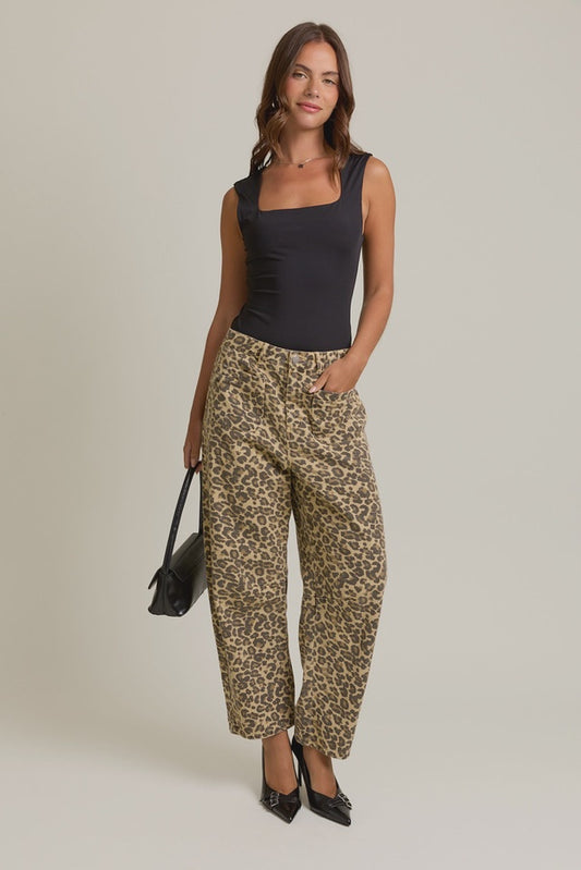 WOMENS BARREL PANTS IN PRINT