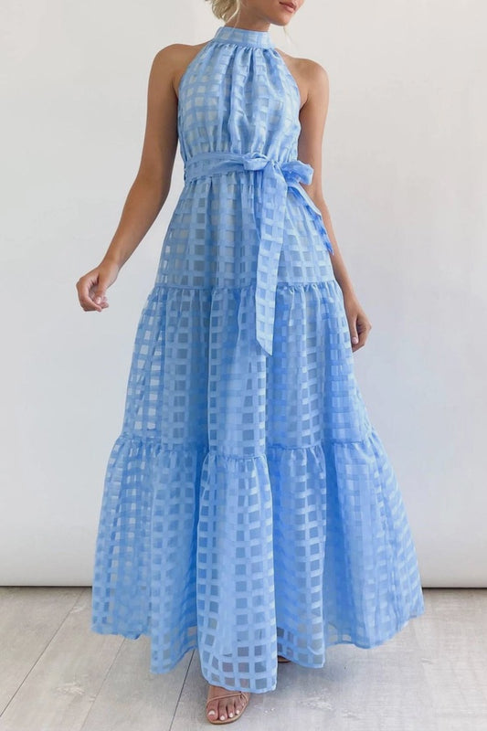 WOMENS HALTER SPRING MAXI