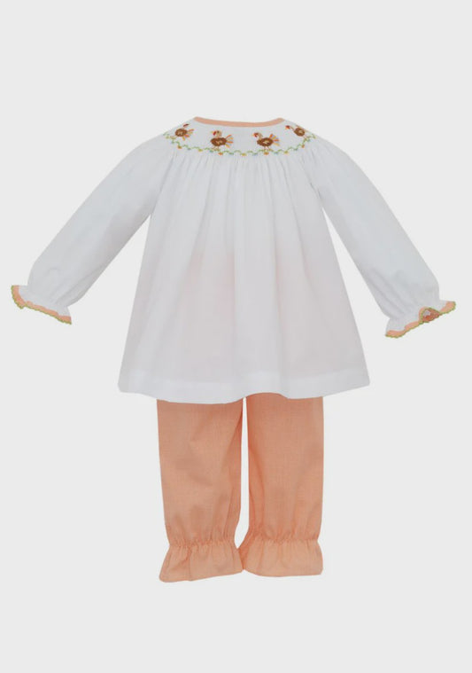 CHILDRENS ORANGE TURKEY PANT SET