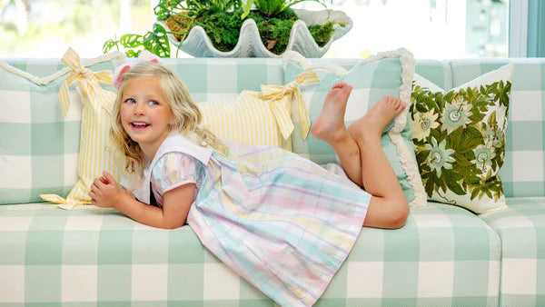 CHILDRENS STEWARD SQUARE COLLAR DRESS