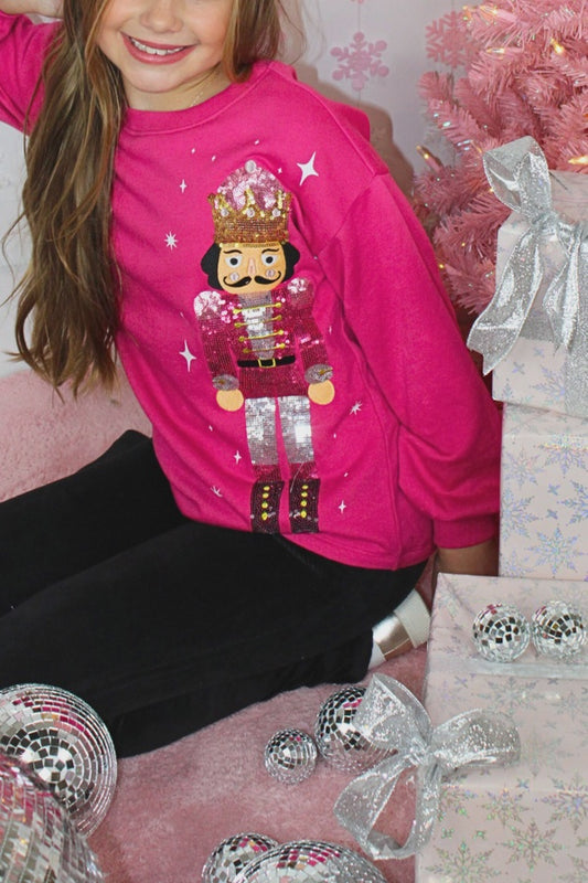 Childrens Sequin Nutcracker Sweatshirt