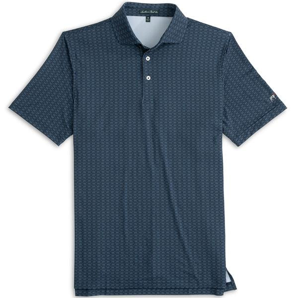 Childrens Heritage Polo Greyton Print Navy