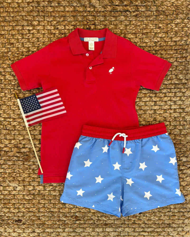 CHILDRENS NORTH SEA STARS TORTOLA TRUNKS