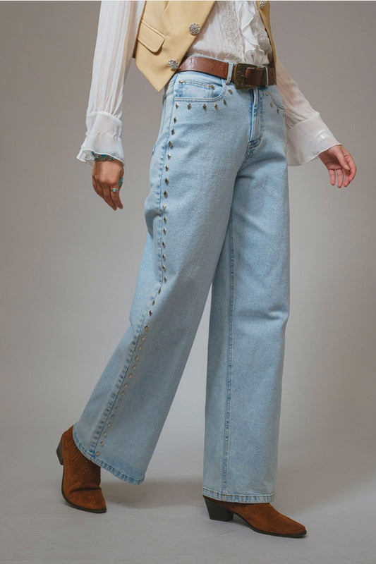 WOMENS DIAMOND STUDDED JEAN