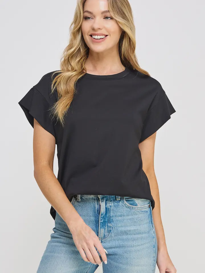 WOMENS RAGLAN SLEEVES SOLID TOP