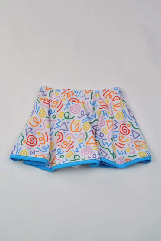 Childrens Active Squiggles Skort