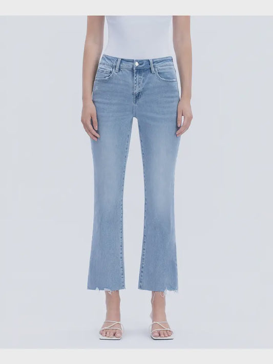 WOMENS HIGH RISE KICK FLARE JEAN